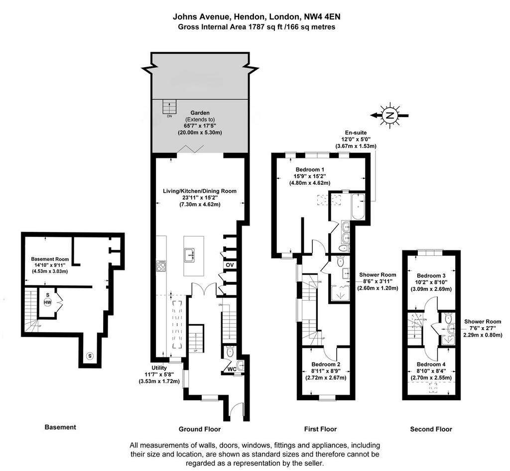 4 bedroom detached house to rent - floorplan