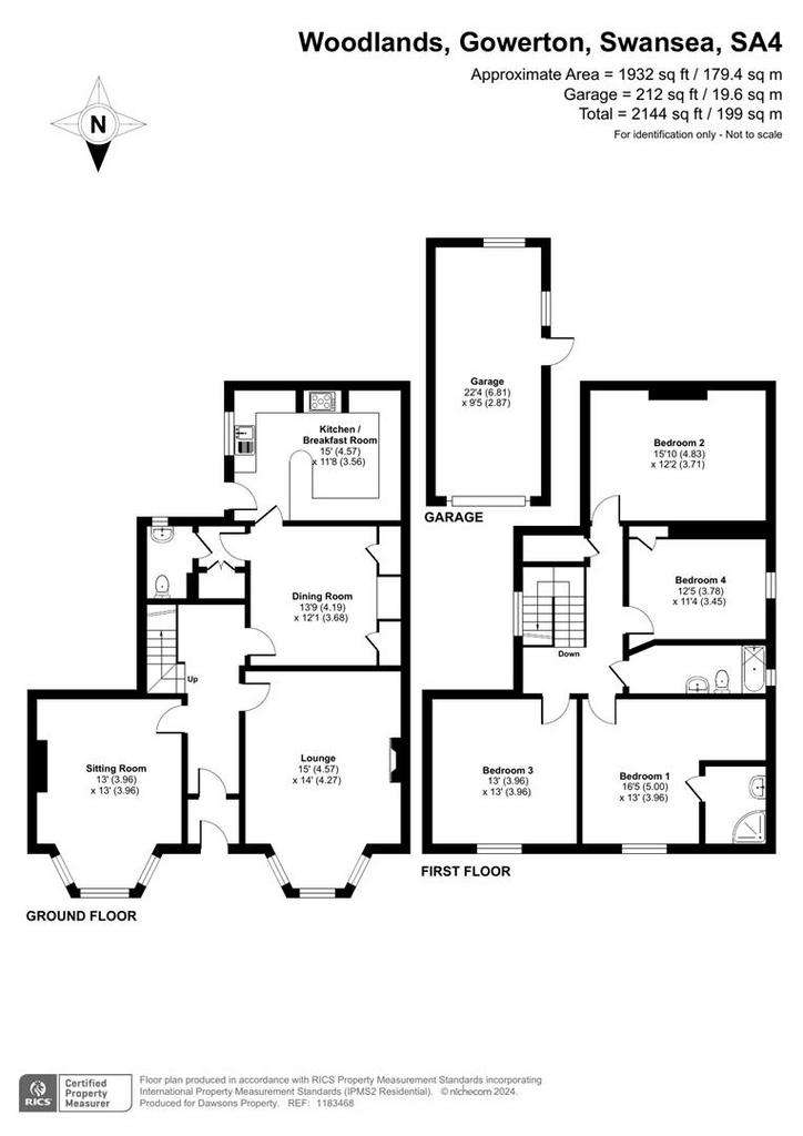 4 bedroom detached house for sale - floorplan