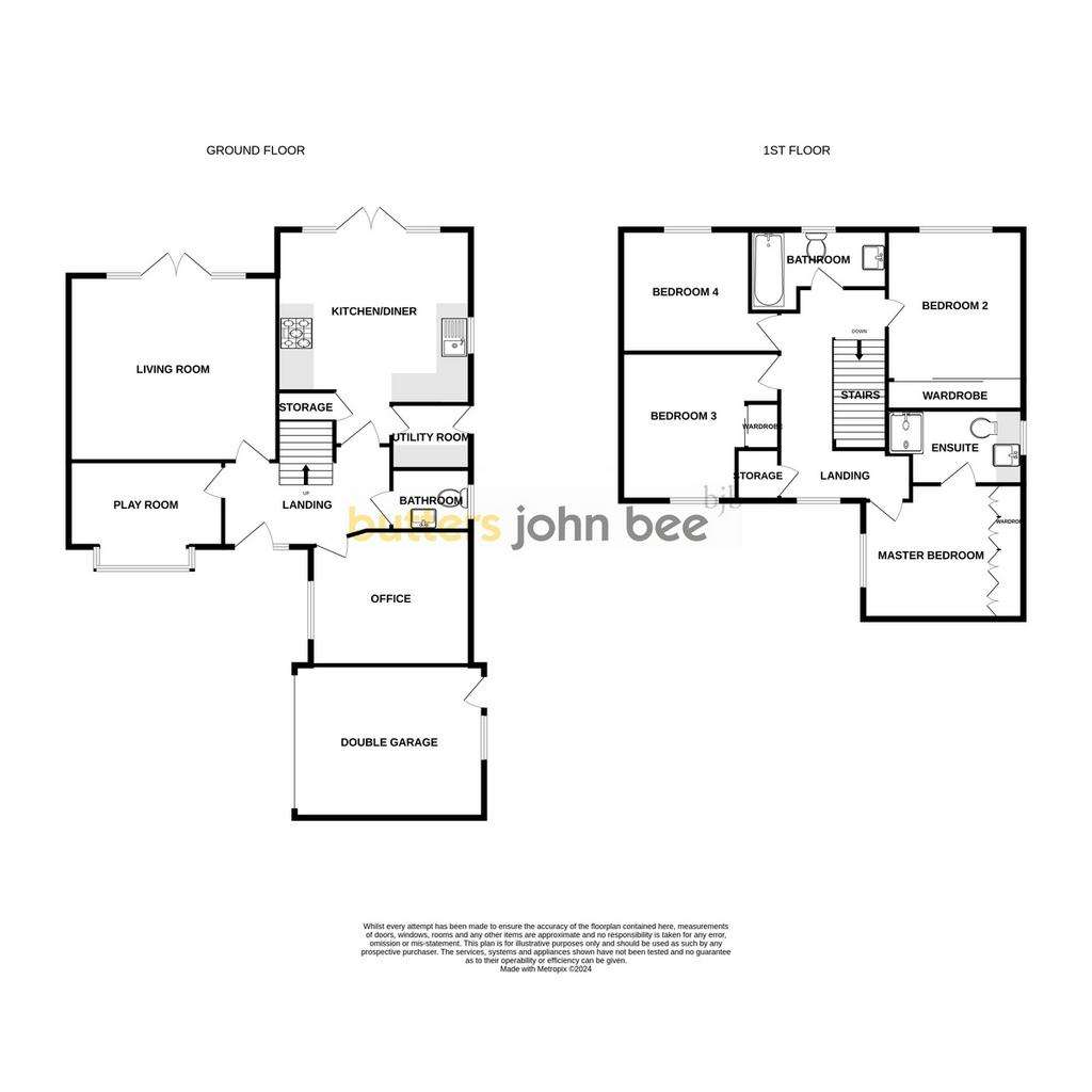 4 bedroom detached house for sale - floorplan