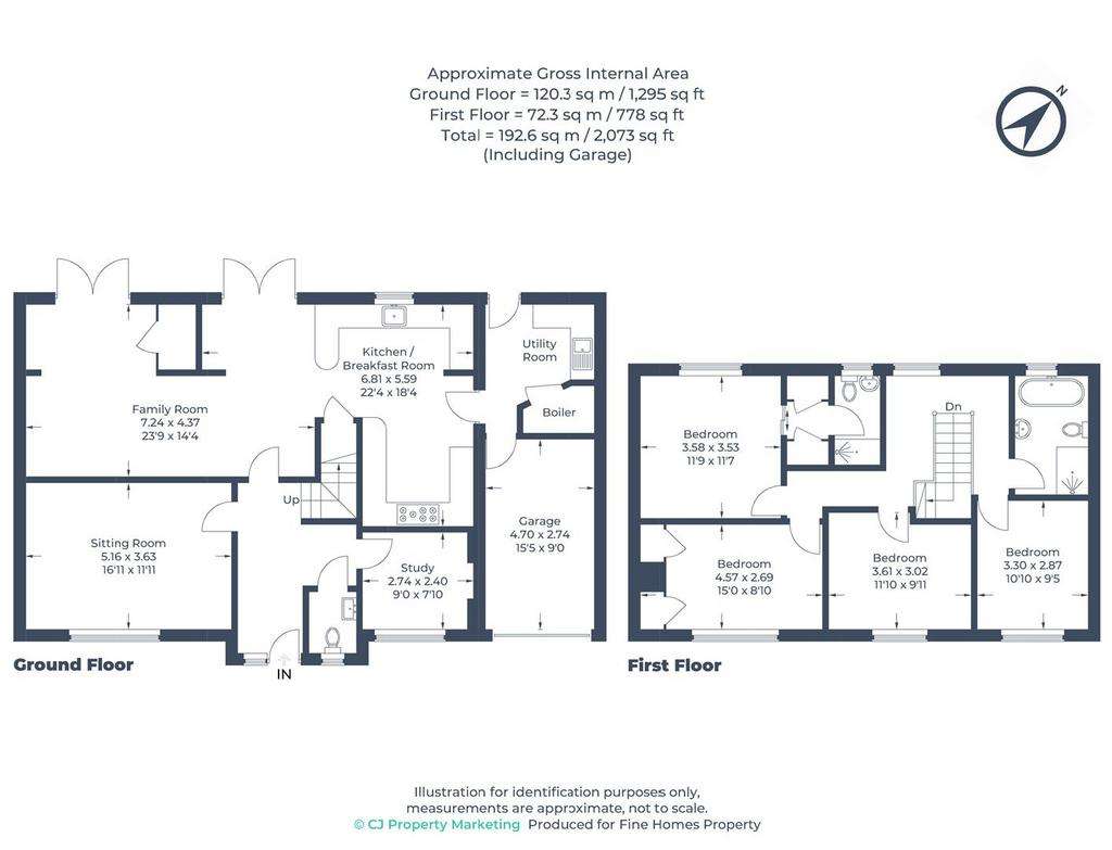 4 bedroom detached house for sale - floorplan