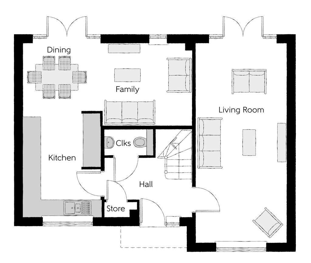 4 bedroom detached house for sale - floorplan