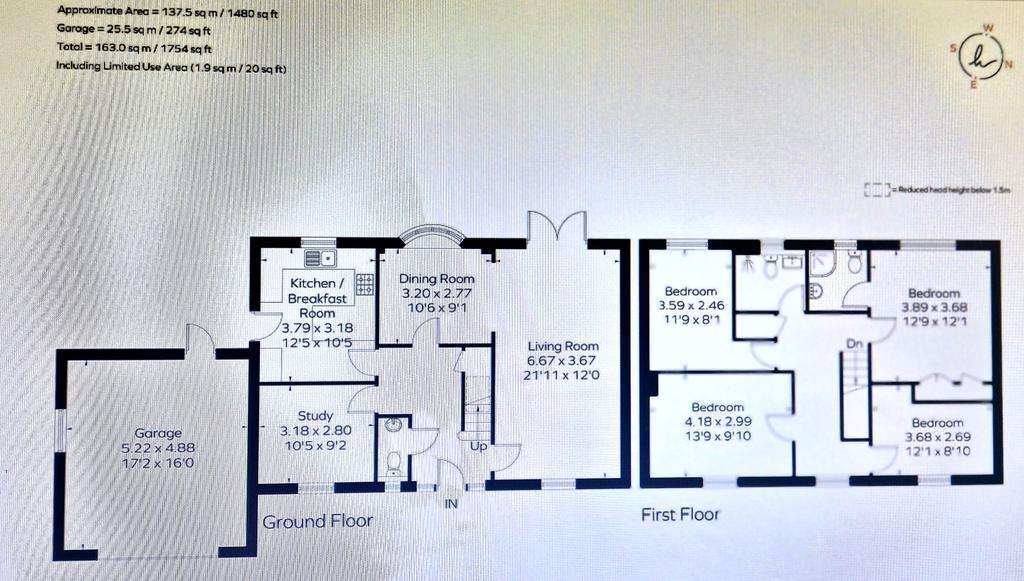 4 bedroom detached house for sale - floorplan