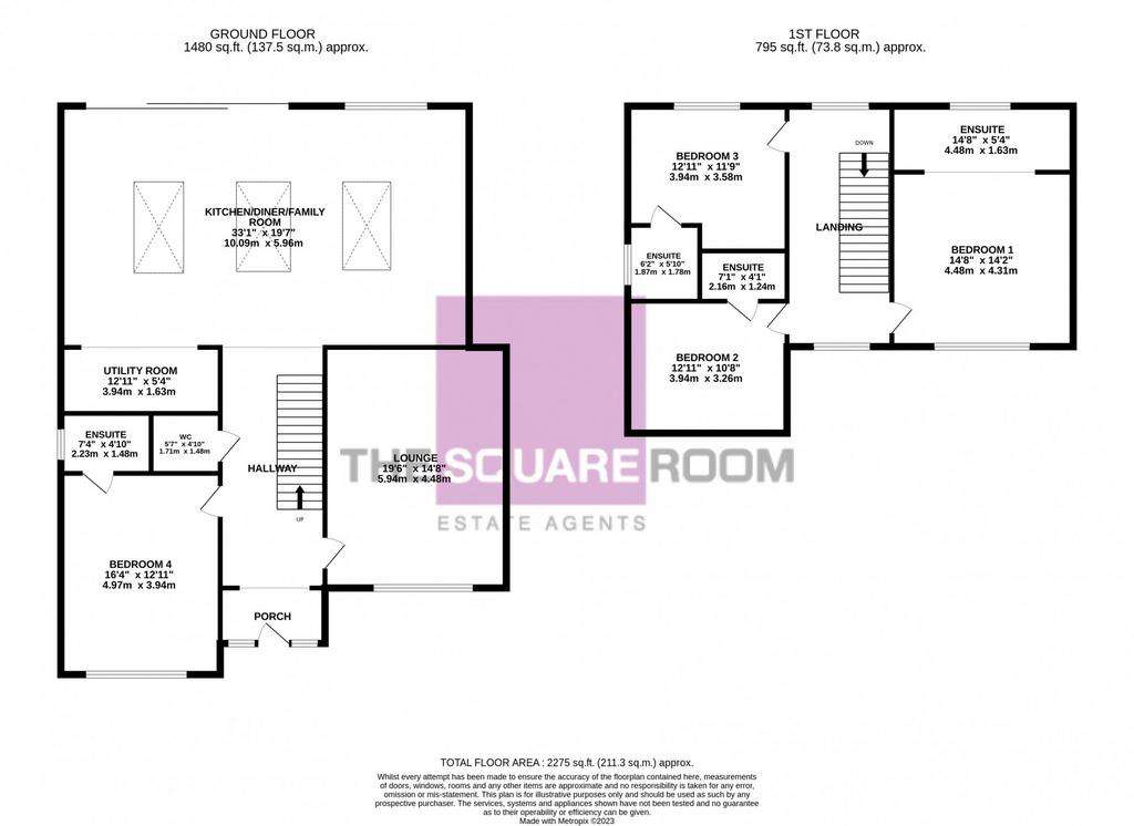 4 bedroom detached house for sale - floorplan