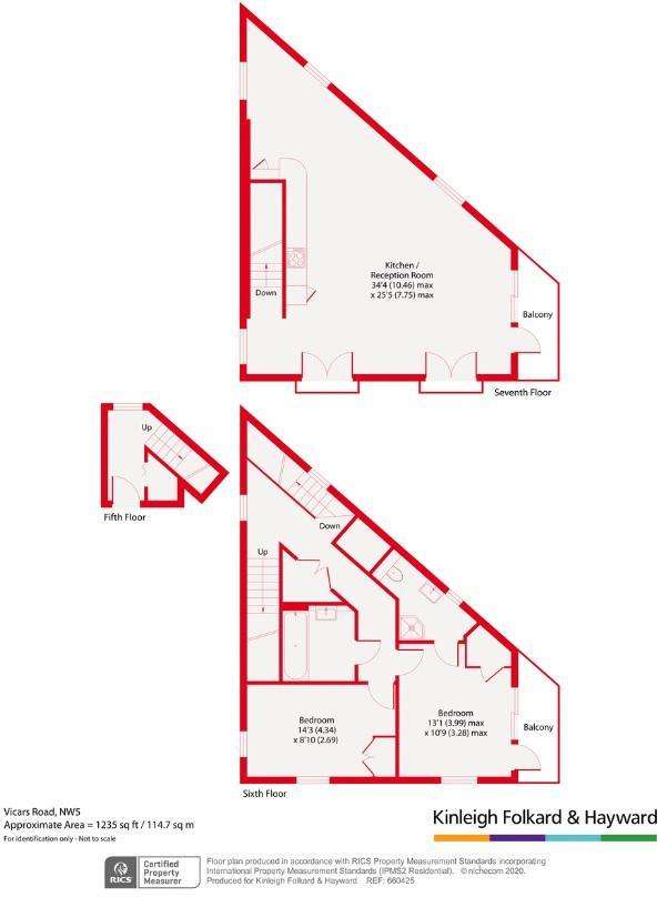 2 bedroom flat for sale - floorplan