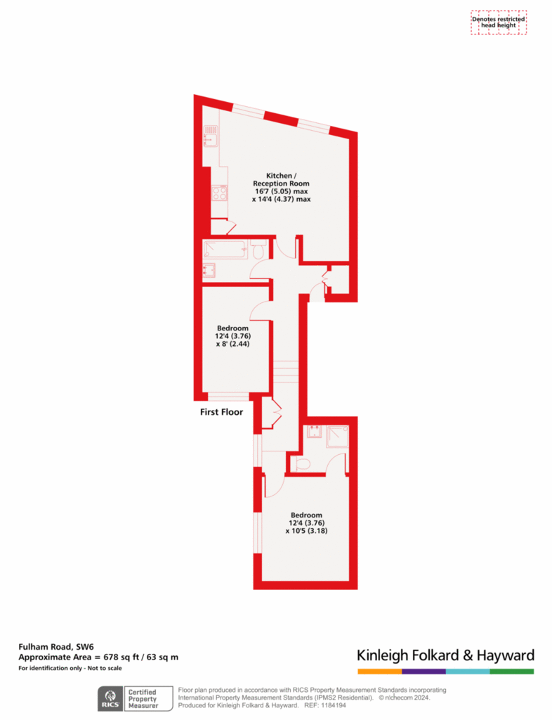 2 bedroom flat for sale - floorplan