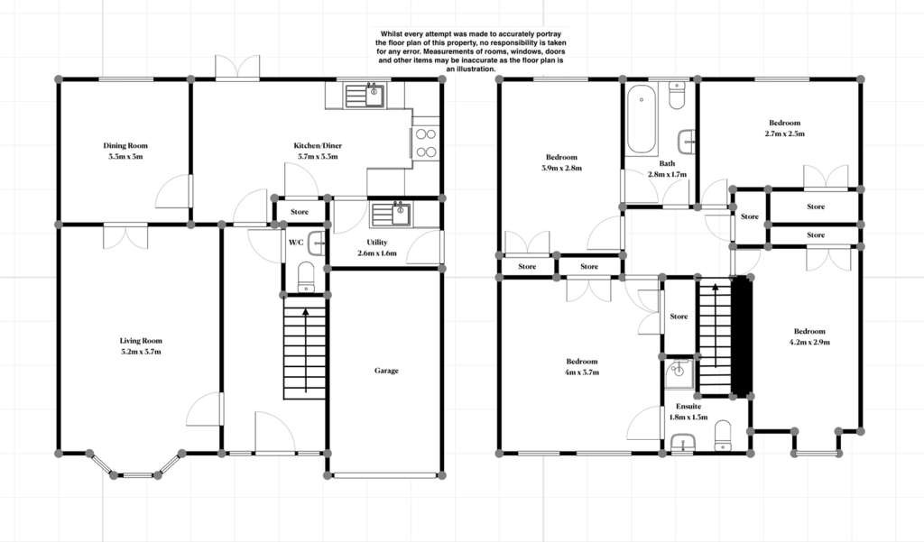 4 bedroom detached house for sale - floorplan