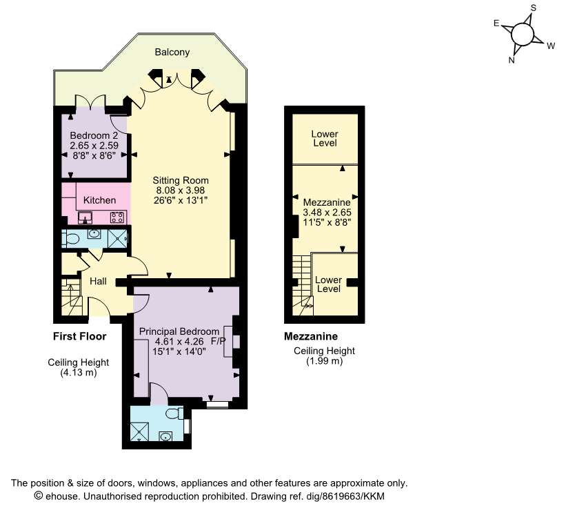 2 bedroom flat for sale - floorplan