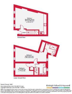 2 bedroom flat to rent - floorplan