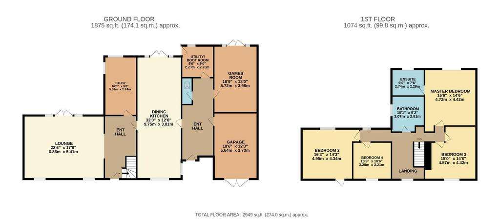 4 bedroom detached house for sale - floorplan