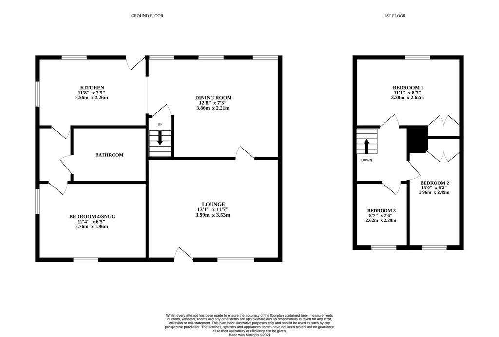 4 bedroom semi-detached house for sale - floorplan