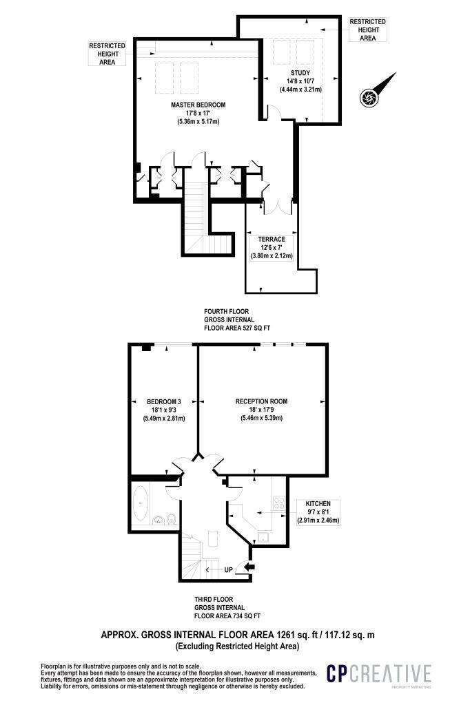 2 bedroom flat to rent - floorplan