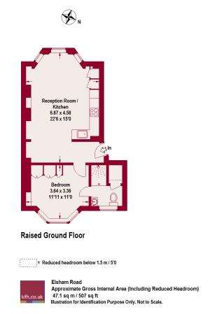 1 bedroom flat to rent - floorplan