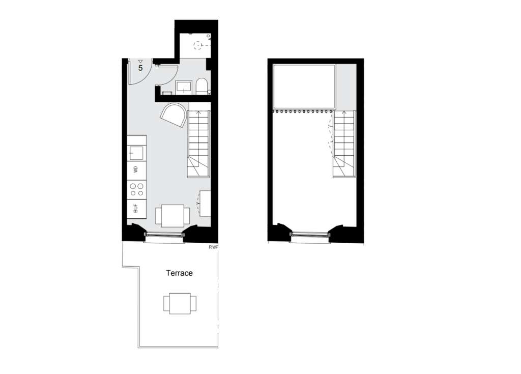 Studio flat to rent - floorplan