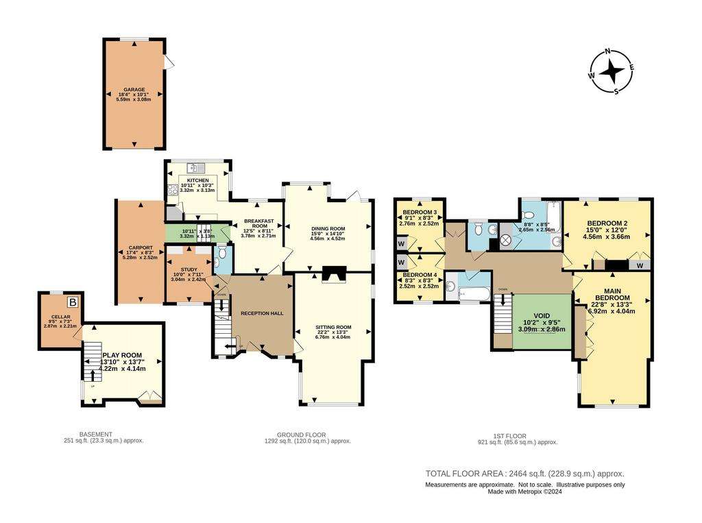 4 bedroom detached house for sale - floorplan