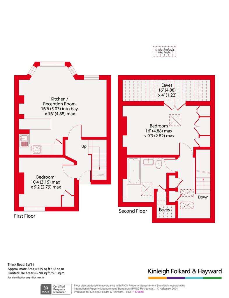 2 bedroom flat for sale - floorplan