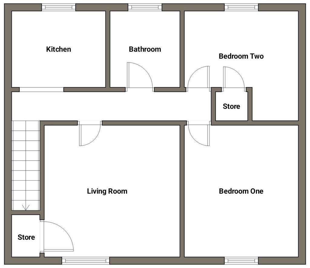 2 bedroom flat for sale - floorplan