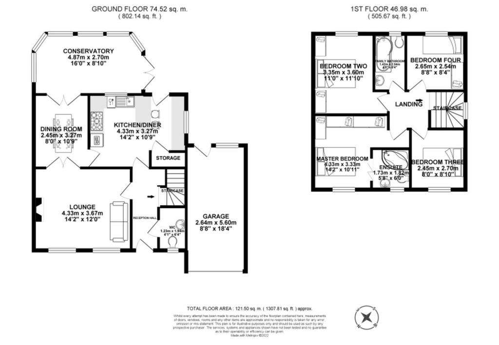 4 bedroom detached house for sale - floorplan