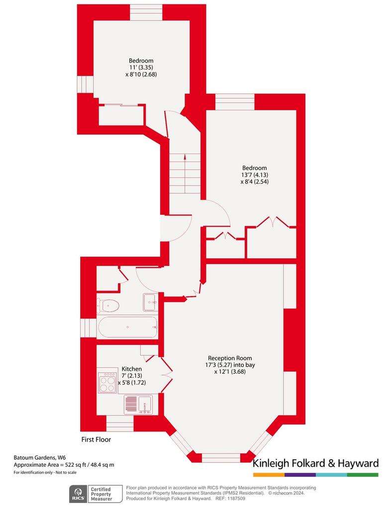 2 bedroom flat for sale - floorplan