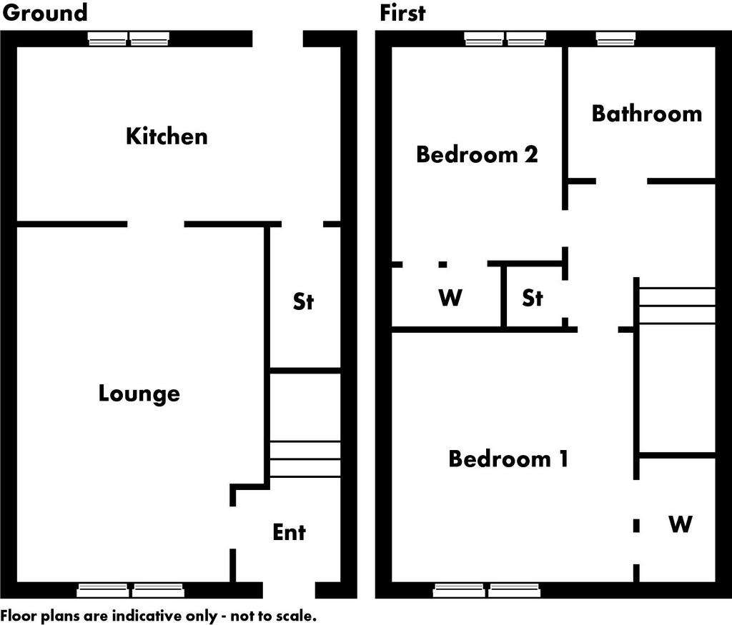 2 bedroom terraced house for sale - floorplan