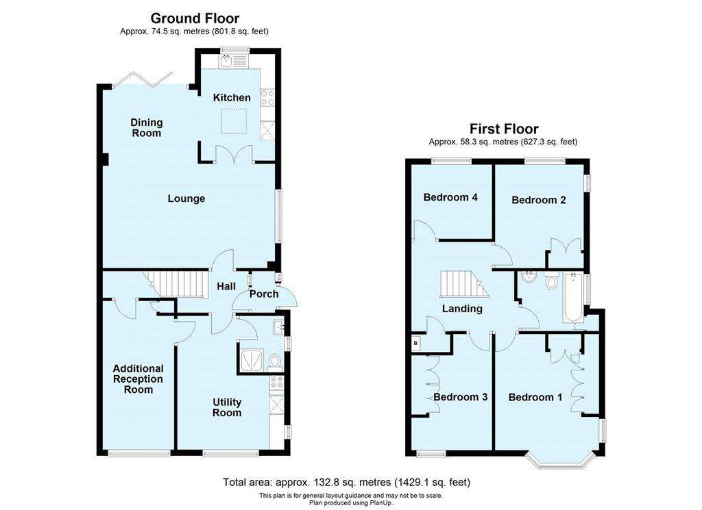 4 bedroom end of terrace house for sale - floorplan