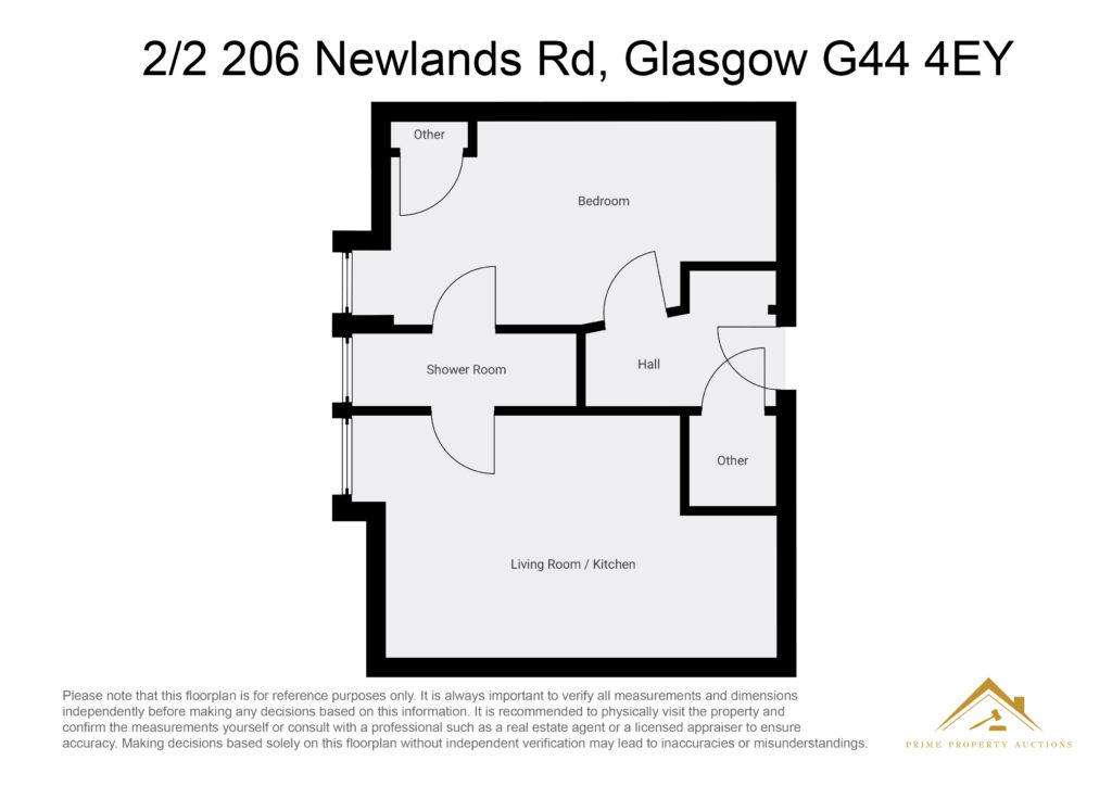 1 bedroom flat for sale - floorplan