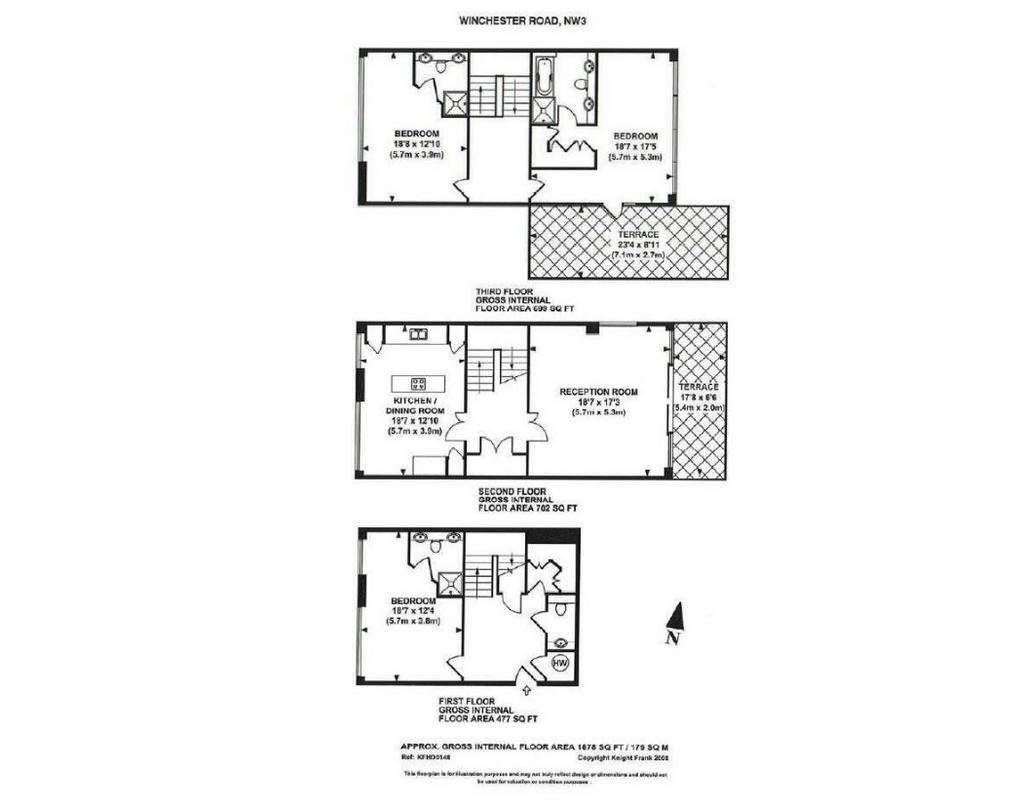 3 bedroom penthouse apartment to rent - floorplan