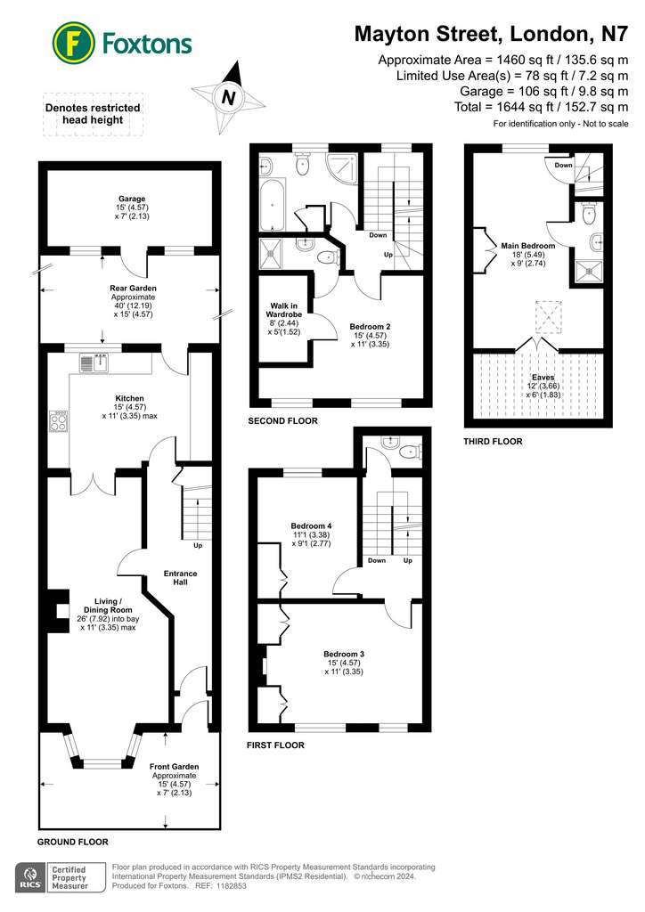 4 bedroom semi-detached house to rent - floorplan