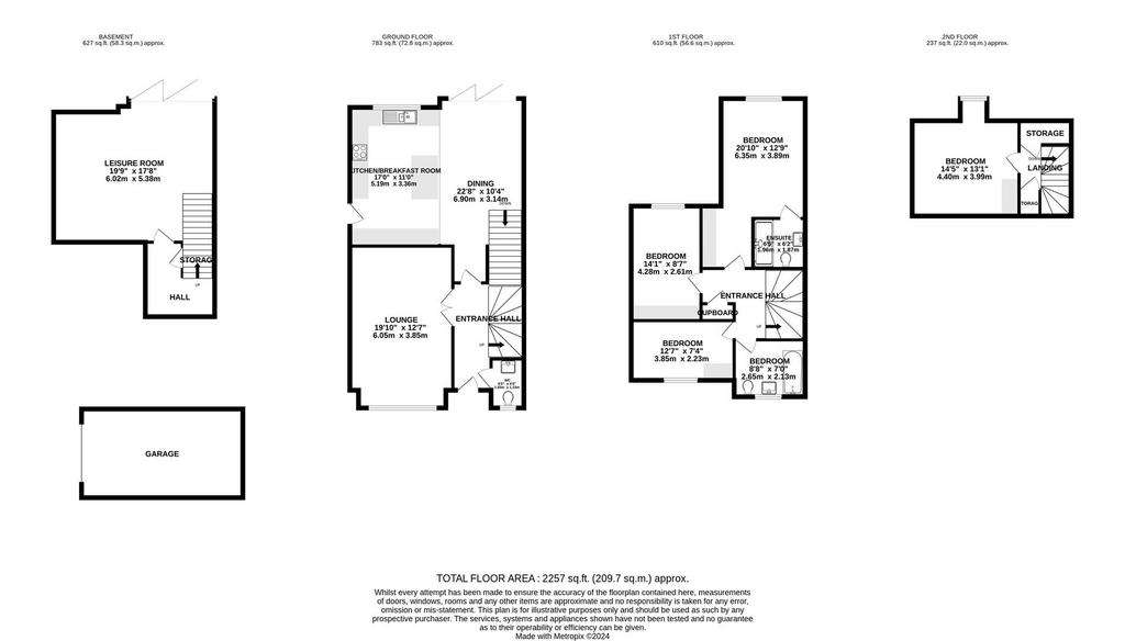 4 bedroom semi-detached house to rent - floorplan