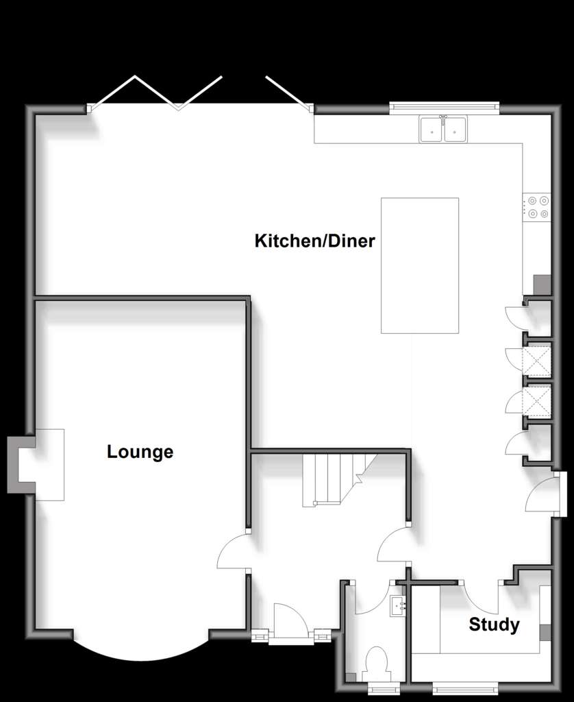 3 bedroom detached house for sale - floorplan