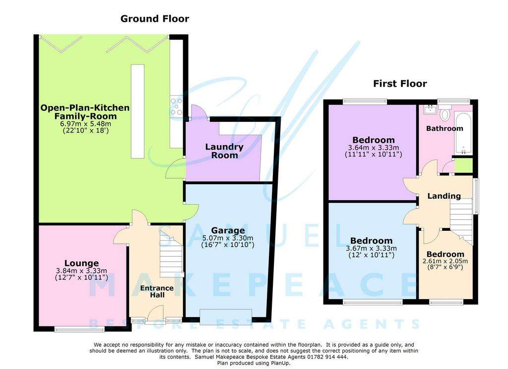 3 bedroom detached house for sale - floorplan