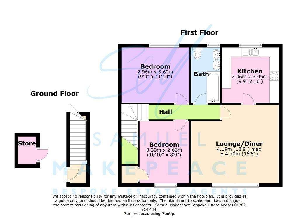 2 bedroom flat for sale - floorplan