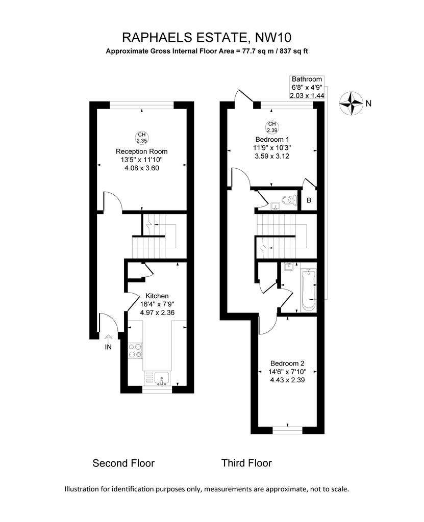 2 bedroom flat for sale - floorplan