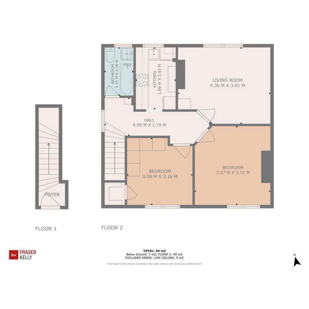 2 bedroom flat for sale - floorplan