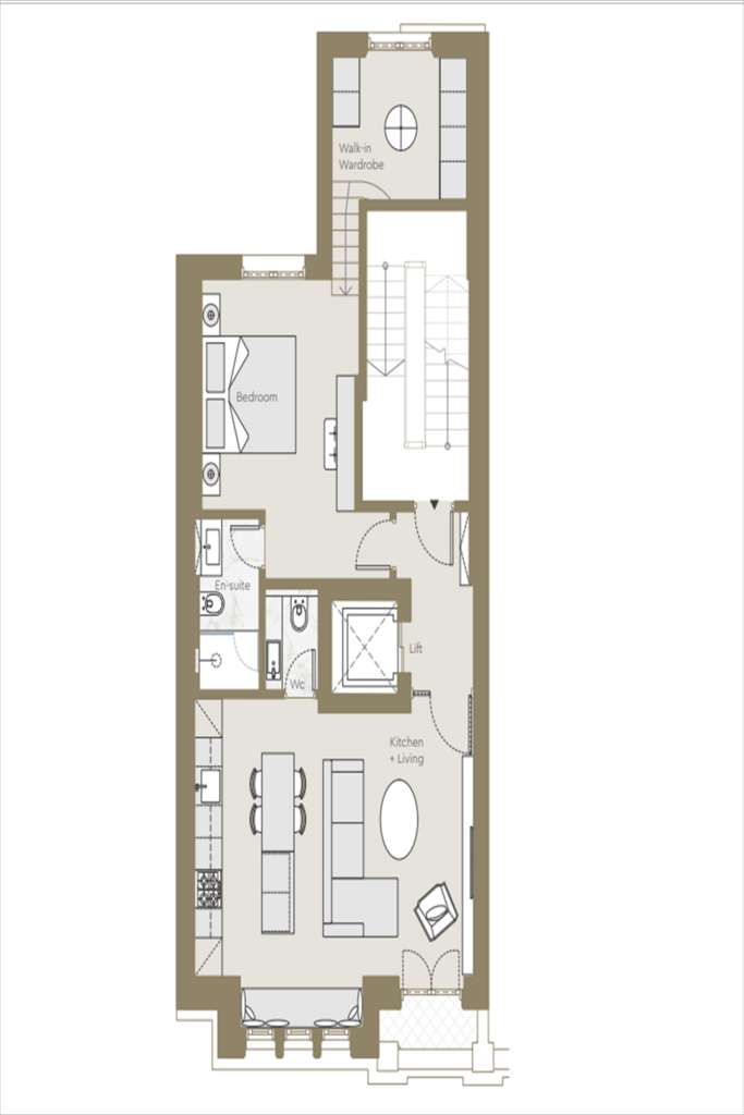 1 bedroom flat to rent - floorplan