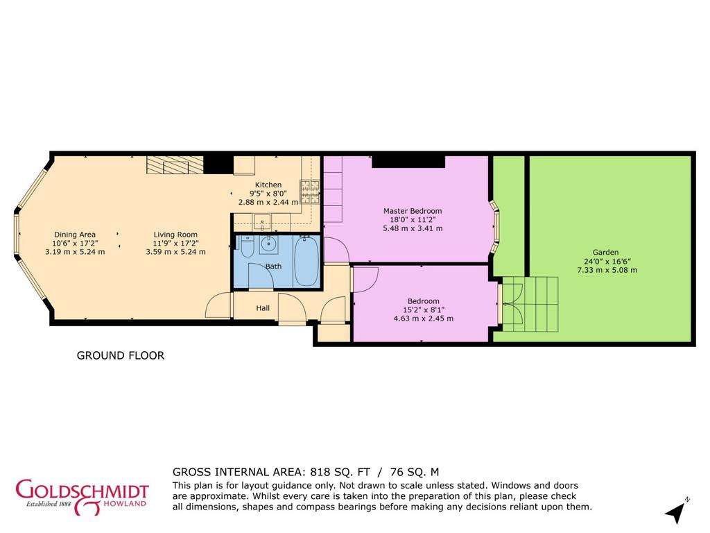 2 bedroom flat for sale - floorplan