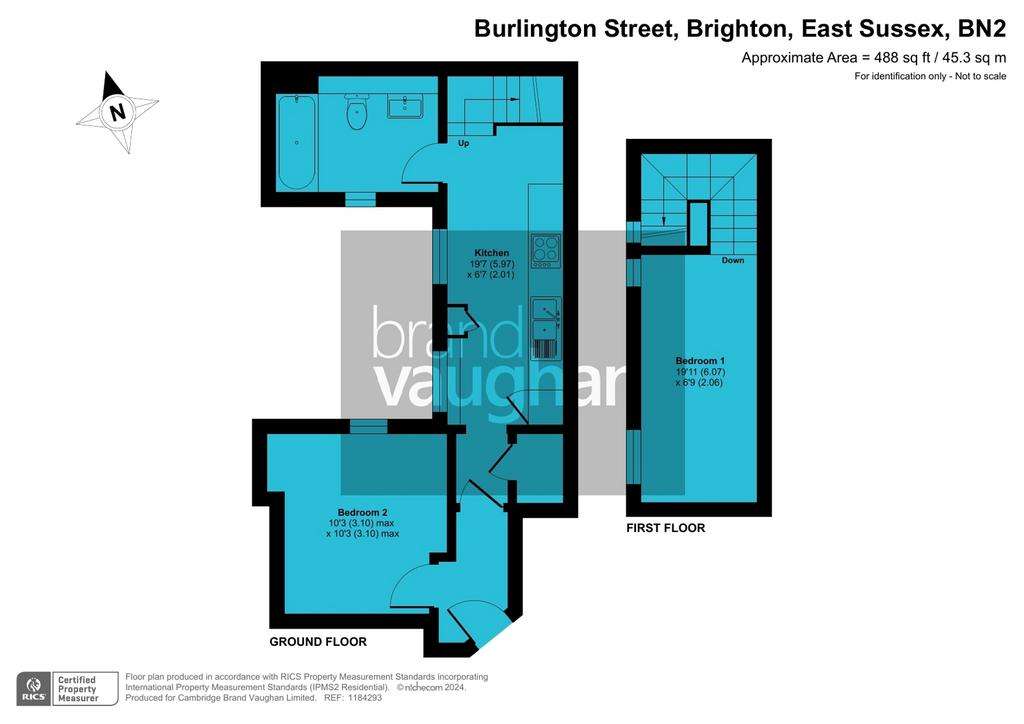 1 bedroom flat to rent - floorplan