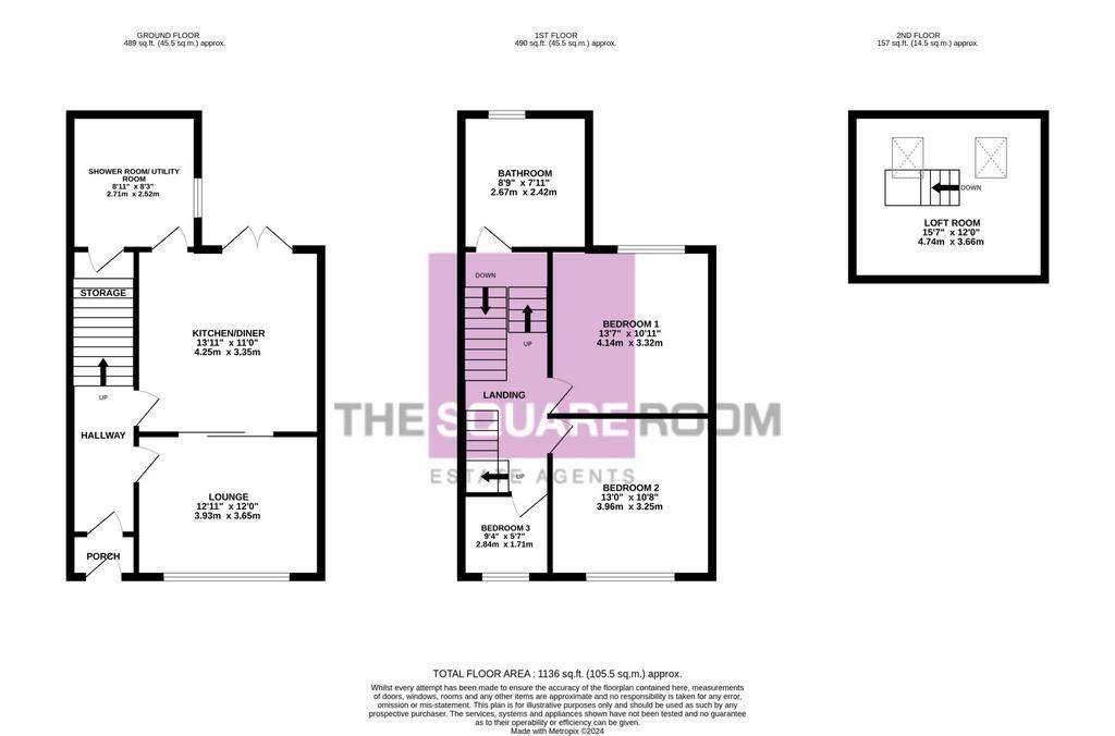 3 bedroom detached house for sale - floorplan