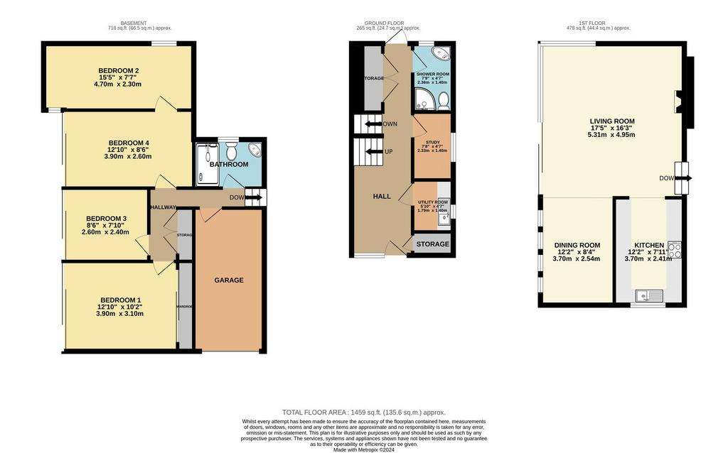 4 bedroom detached house for sale - floorplan