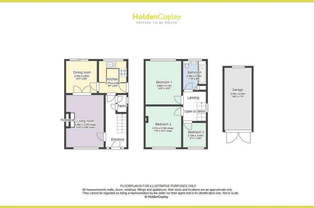 3 bedroom semi-detached house for sale - floorplan