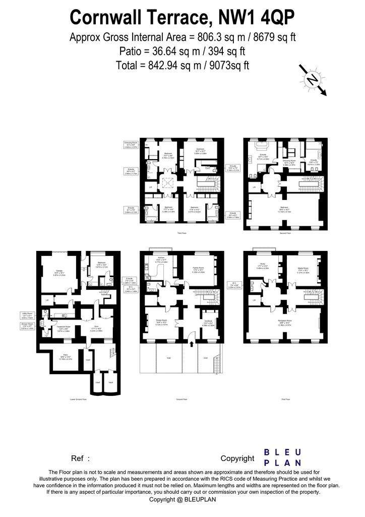 6 bedroom terraced house to rent - floorplan