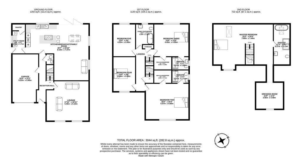 5 bedroom detached house for sale - floorplan