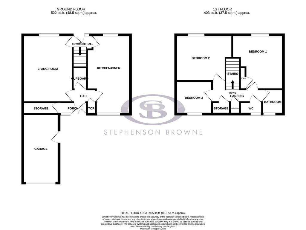 3 bedroom end of terrace house to rent - floorplan