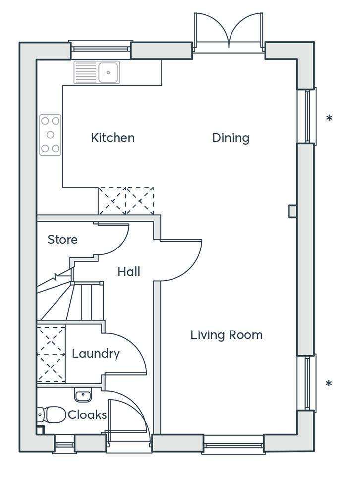 3 bedroom detached house for sale - floorplan