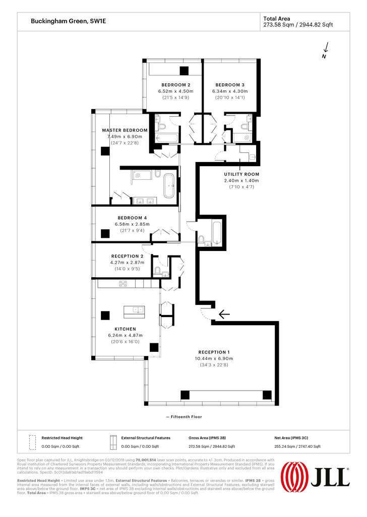 4 bedroom flat to rent - floorplan