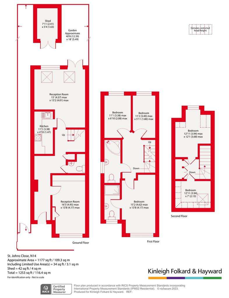 4 bedroom semi-detached house for sale - floorplan