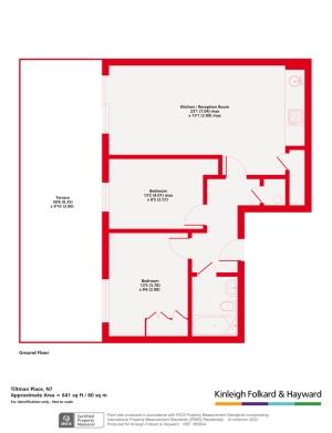 2 bedroom flat to rent - floorplan