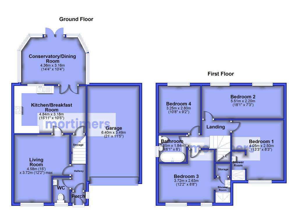 4 bedroom detached house for sale - floorplan