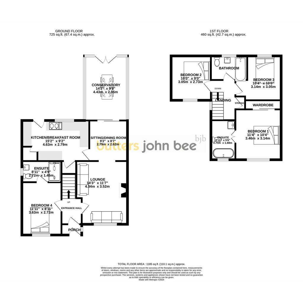 4 bedroom detached house for sale - floorplan