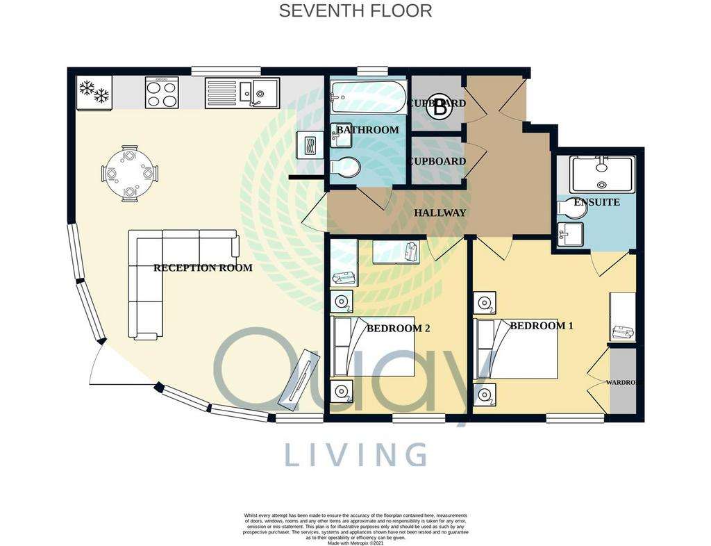 2 bedroom flat to rent - floorplan