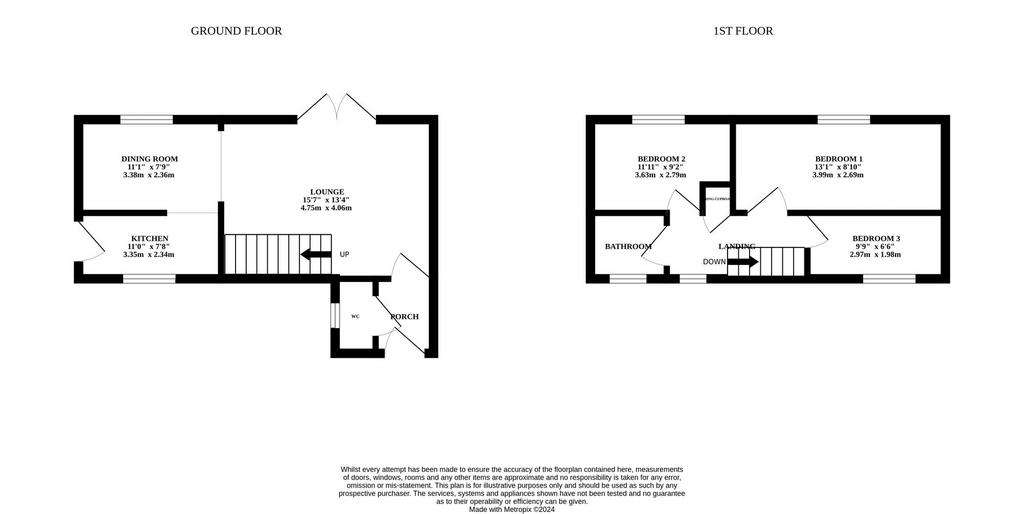 3 bedroom detached house for sale - floorplan